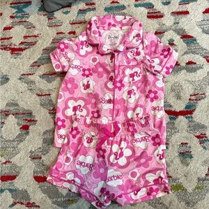 Barbie Pink Floral Pajama Top